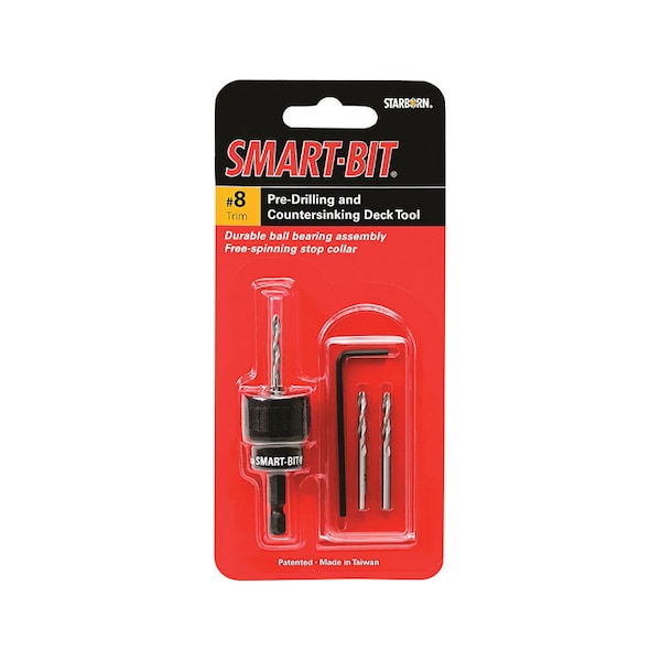 Starborn Starborn Smart-Bit No 8 Stainless Steel Pre-Drilling and Countersinking Tool 4 pc BDA141 - main